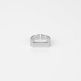 Men’s Adjustable Cuban Band Ring with Polished Finish