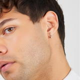 Twisted Rope Huggie Hoop Earrings 10mm – Men