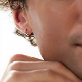 Octagon Shape Huggie Hoop Earrings 10mm – Men