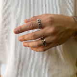 Men’s Wide Band Ring with Polished Finish (8–10mm)