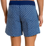 Men’s Tailored Swim Shorts in Navy Meridian with Mid-Length Fit