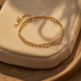 Ridged Chain Bracelet 3mm – Adjustable Women’s Bracelet