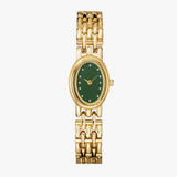 Women’s Oval Stainless Steel Watch with Crystal Accent Dial
