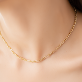 Men’s Figaro Chain Necklace with Adjustable Length