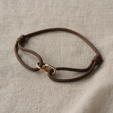 Element Bracelet with Brown Cord – Adjustable Men’s Bracelet