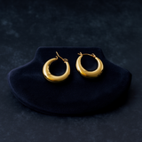 Chunky Medium Hoop Earrings 25mm – Women