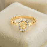 Men’s Statement Ring with Cubic Zirconia Detail – Adjustable Fit