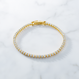 Classic Tennis-Style Bracelet with Stones – Adjustable Women’s Bracelet