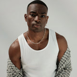 Men’s Heart Link Chain Necklace with Bold Link Design