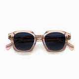 Geometric Polarised Sunglasses, Unisex, Beige Crystal