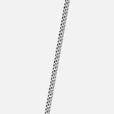 Men’s Clean Zircon Pendant Necklace with Medium Chain