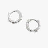 Molten Texture Huggie Hoop Earrings 10mm – Men