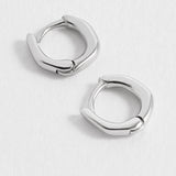 Molten Texture Huggie Hoop Earrings 10mm – Men