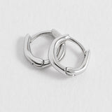 Molten Texture Huggie Hoop Earrings 10mm – Men