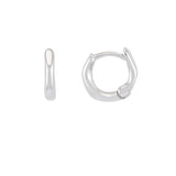 Molten Texture Huggie Hoop Earrings 10mm – Men