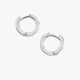 Octagon Shape Huggie Hoop Earrings 10mm – Men
