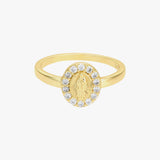 Men’s Statement Ring with Cubic Zirconia Detail – Adjustable Fit