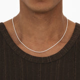 Men’s Mini Cable Link Chain Necklace with Classic Link Design