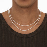 Men’s Mini Cable Link Chain Necklace with Classic Link Design