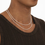 Men’s Mini Cable Link Chain Necklace with Classic Link Design