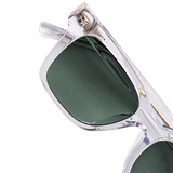Rectangular Crystal Green Sunglasses