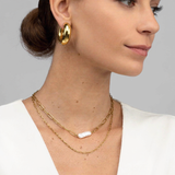 Women’s Paperclip Chain Necklace with Adjustable Length