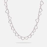 Men’s Heart Link Chain Necklace with Bold Link Design