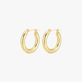 Classic Medium Hoop Earrings 22mm – Women