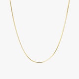 Chain Necklace for Women – Slim Rounded Chain with Adjustable Length