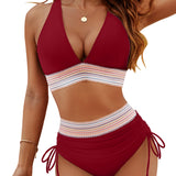 Women’s High-Waist Bikini Set with Supportive Fit
