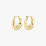 Chunky Medium Hoop Earrings 25mm – Women
