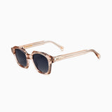Geometric Polarised Sunglasses, Unisex, Beige Crystal