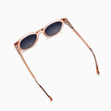 Geometric Polarised Sunglasses, Unisex, Beige Crystal