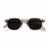 Crystal Hexagonal Polarised Sunglasses, Grey Lens