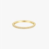 Women’s Slim Band Ring with Full Zirconia Circle