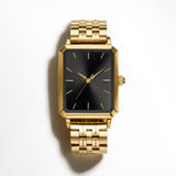 Women’s Square Stainless Steel Watch with Modern Analog Design
