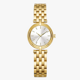 Women’s Round Stainless Steel Watch with Clean Analog Dial