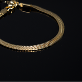 Minimal Snake Chain Bracelet 4mm – Adjustable Women’s Bracelet