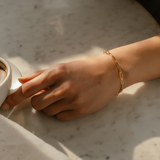 Paperclip Chain Bracelet for women – Adjustable Minimal Bracelet