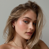 Medium Hoop Earrings with Crystal Detail 13mm – Women