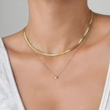 Chain Necklace for Women – Slim Rounded Chain with Adjustable Length