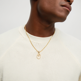 Men’s Star Symbol Pendant Necklace with Medium Chain