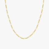 Men’s Figaro Chain Necklace with Adjustable Length