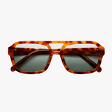 Women’s Aviator Sunglasses with Honey Tortoiseshell Frame and Graphite Lenses